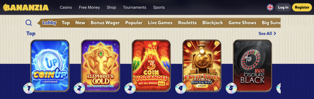 Credit Card Casino games
