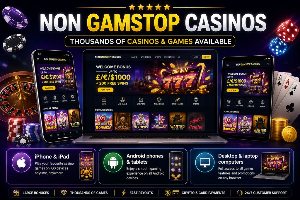 Non GamStop Cainos - Mobile Casinos